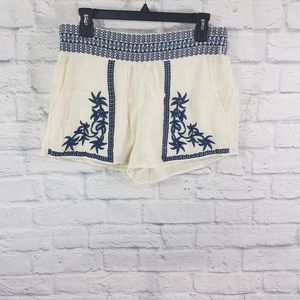 Lucky Brand Embroidered Gauze Shorts